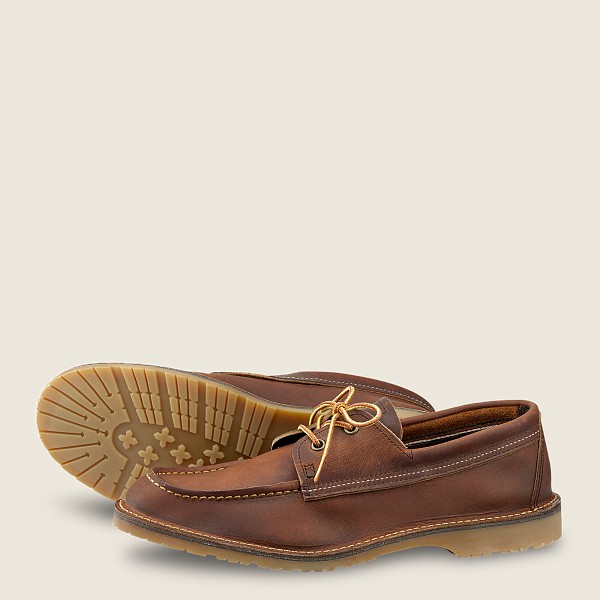 Oxford Herre - Red Wing Weekender Camp Moc -R Rough & Tough Læder - Brune - YFPLST-807